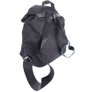 Prada Black Two Backpack Tessuto Pocket Rucksack Daybag